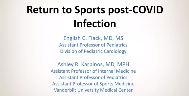 “Returning to Sports Post-COVID Infection”